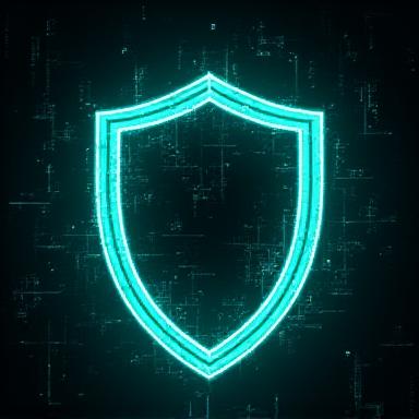 Abstract visualization of digital security and health data protection