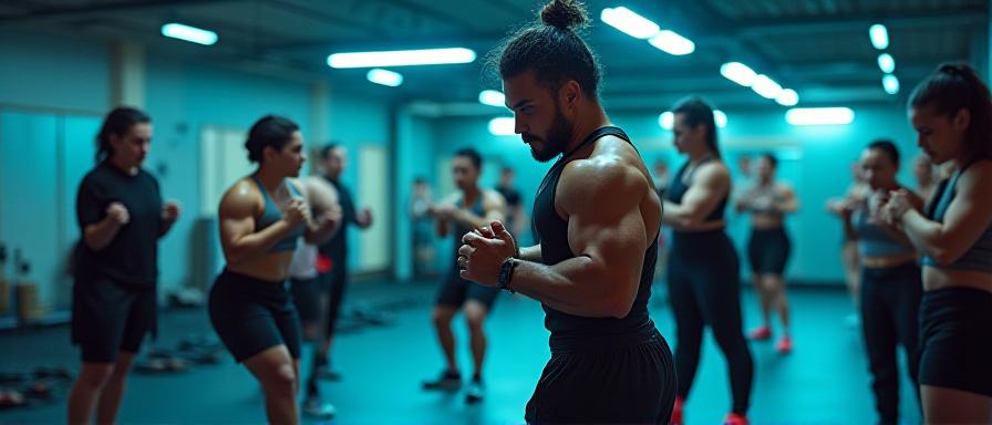 Athletes engaged in guided adventure readiness training