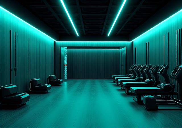 Modern fitness studio interior in Toronto